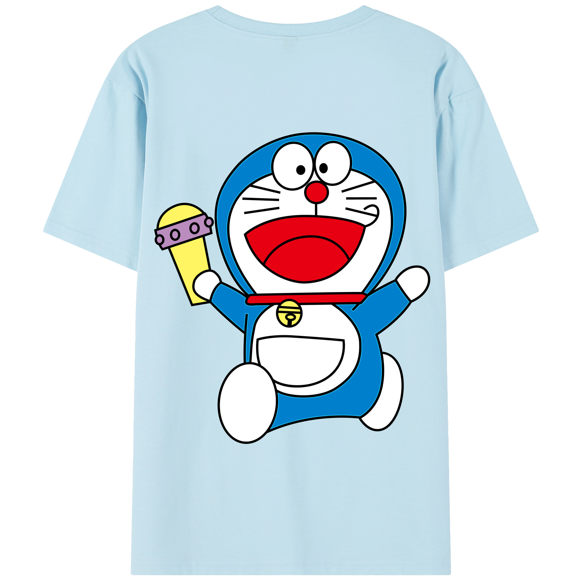 （画像用） ドラえもん Doraemon 綿100％半袖Tシャツ（背面プリント）